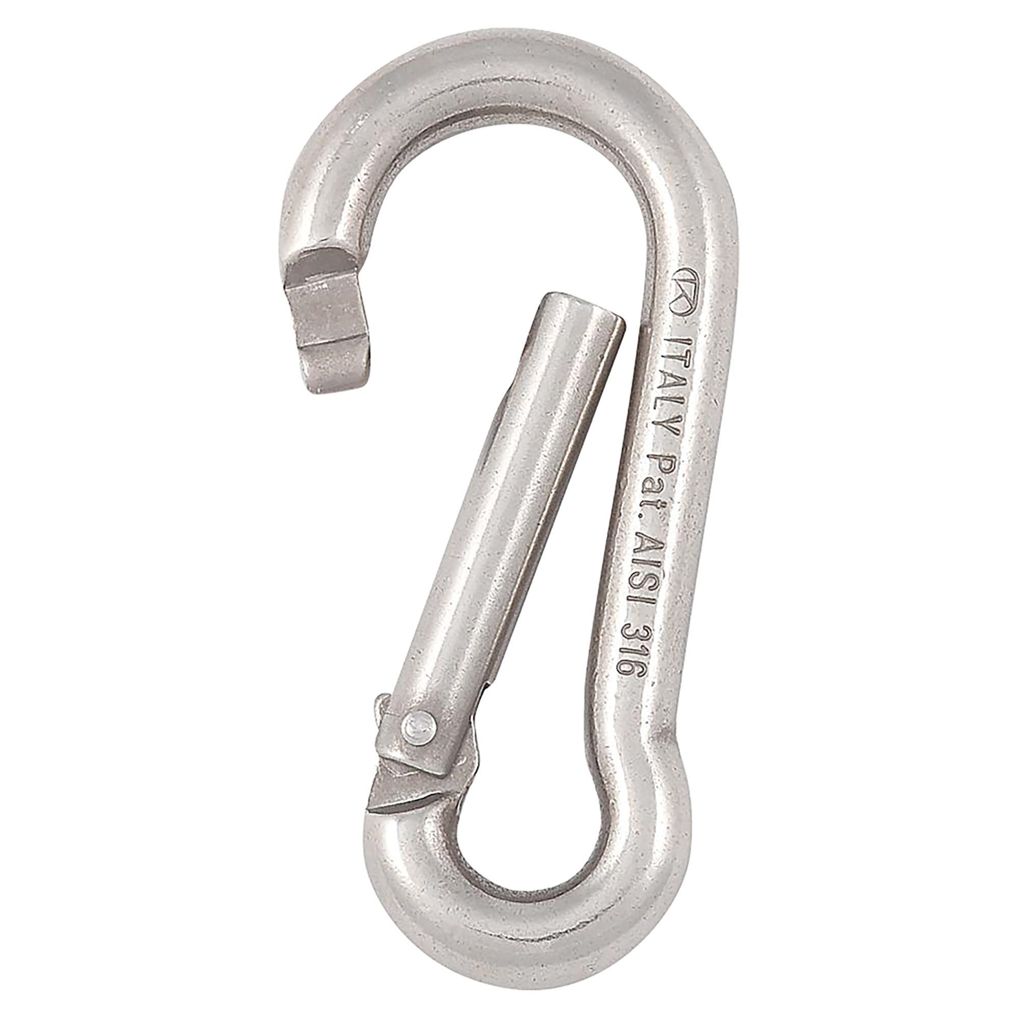 M4-7 Multifunzionale In Acciaio Inox 304 Moschettone A Scatto Rapido Anello Di Blocco Gancio A Scatto Moschettone A Catena - Foto 10