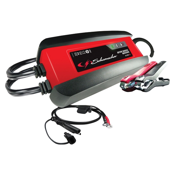 Caricabatterie Intelligente Per Auto E Moto | 12V DC, 2A, 28W | Con Protezione Inversa E Display LED