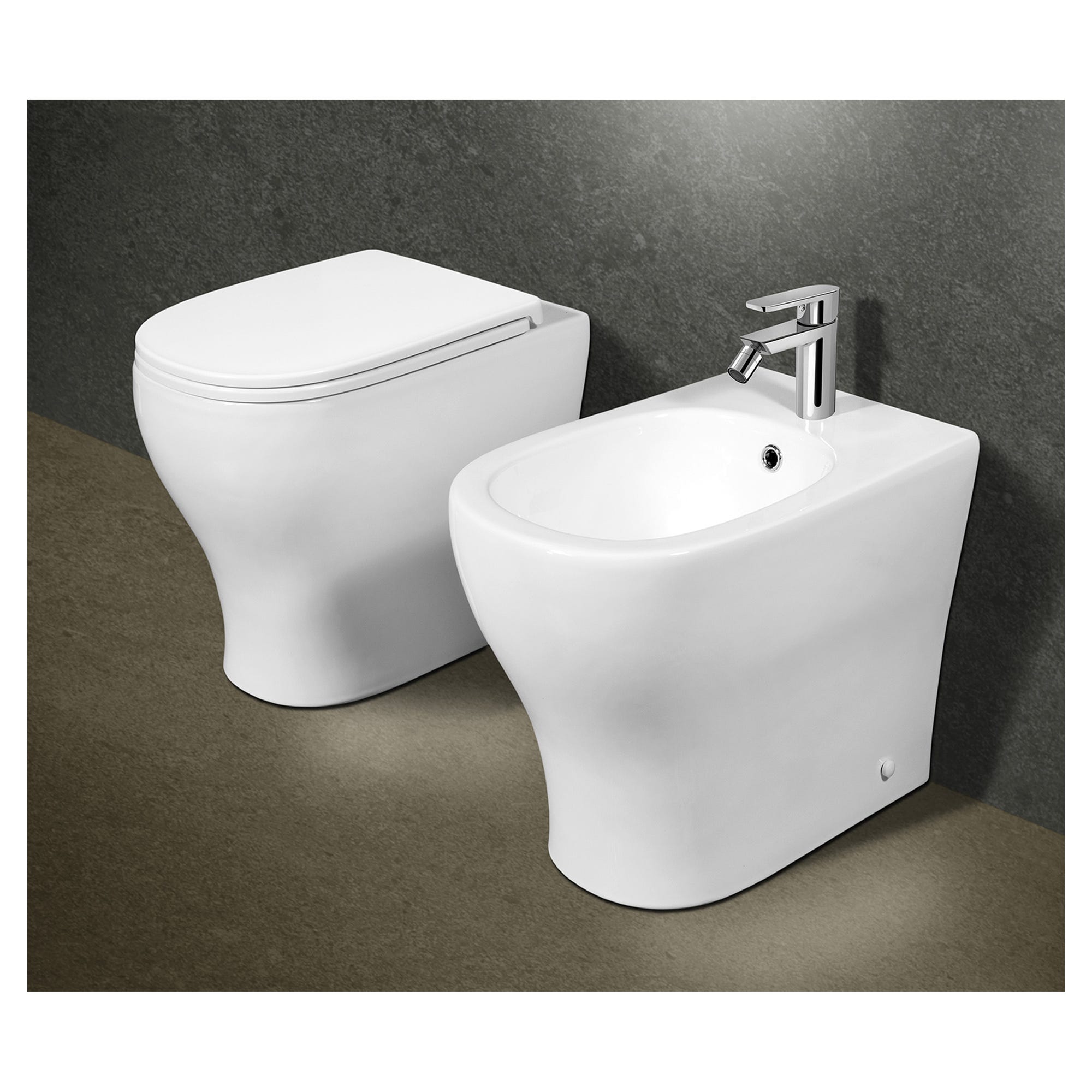 Copriwater Morbido Ed Elastico SPORTARC – Lavabile, Antiscivolo Con Cinghia, Grigio/Blu - 2
