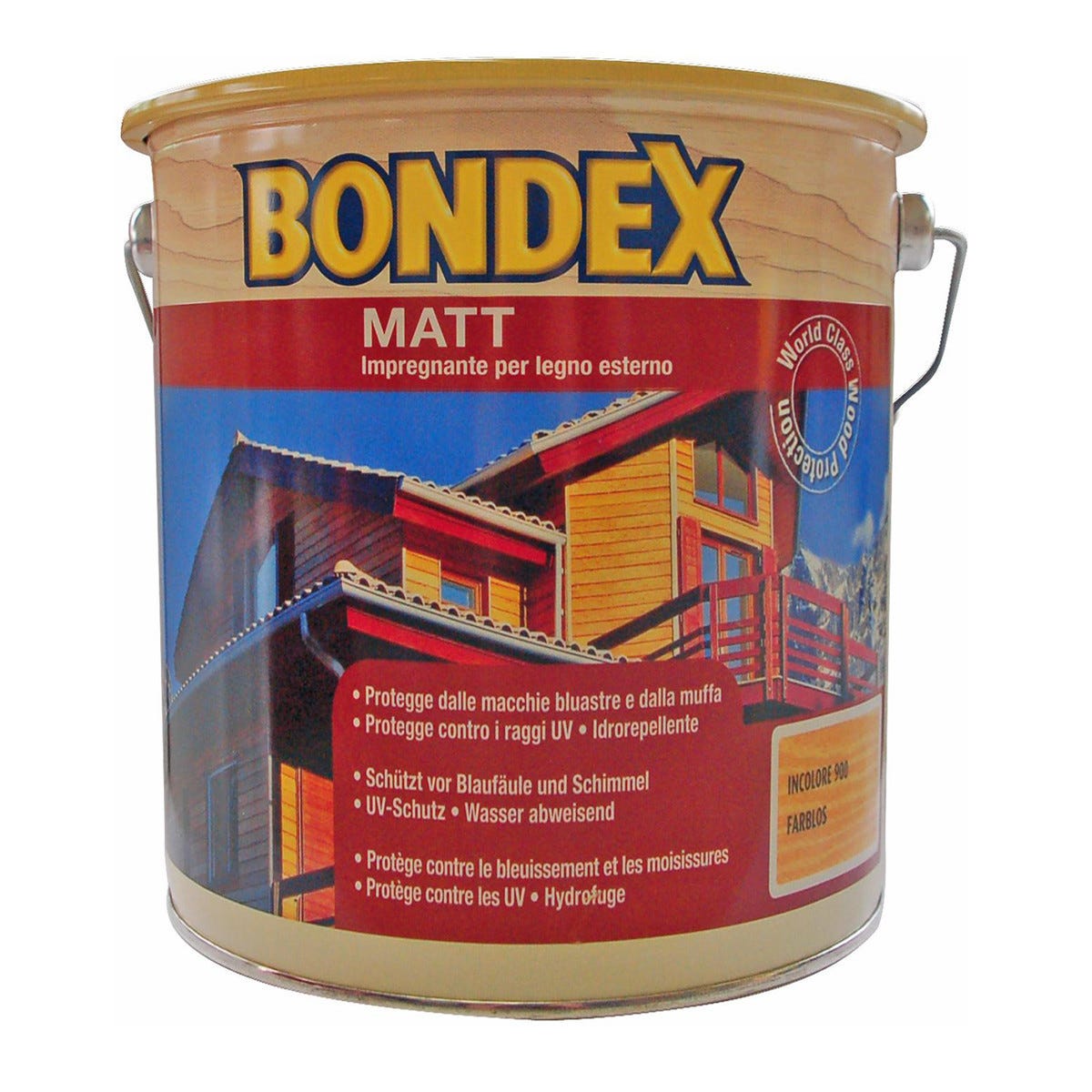IMPREGNANTE SOLVENTE BONDEX MATT 10l INCOLORE PRONTO ALL'USO 10-16 m² ...