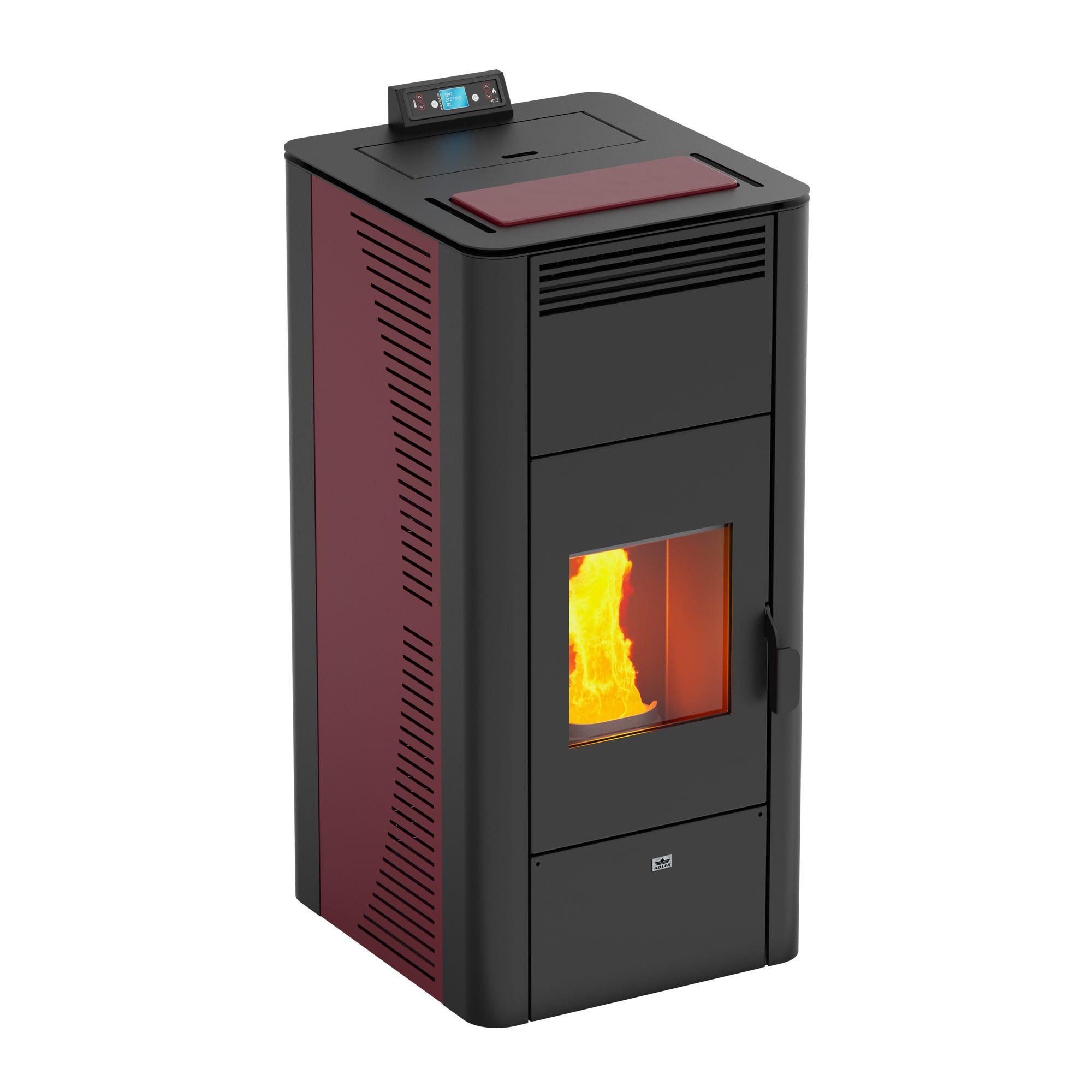 Termostufa A Pellet Idro Ventilata Greta 32 | 28,55 KW | Riscaldamento Fino A 275 M² | Classe A+ E 4 Stelle | Con WiFi E Telecomando