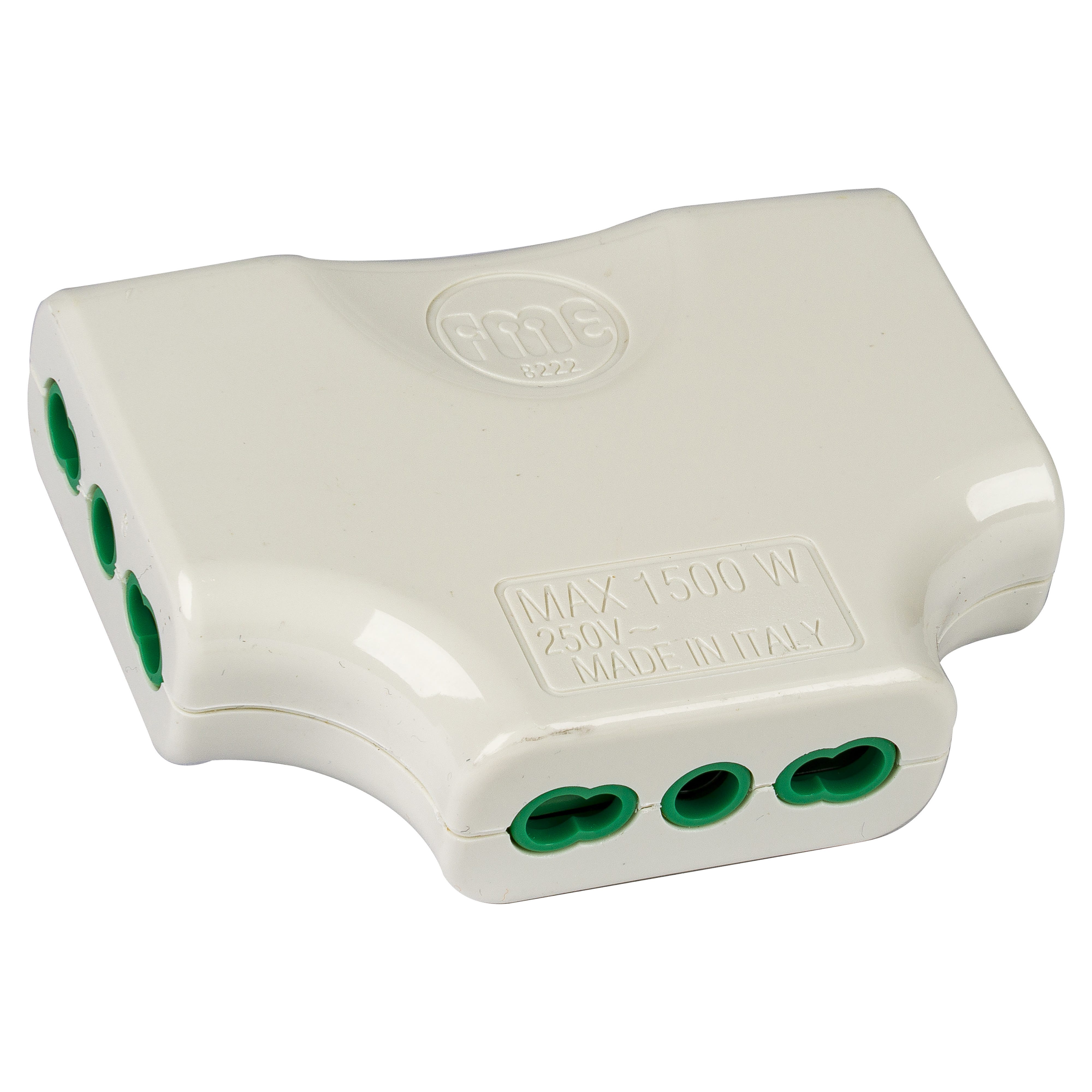 Adattatore Triplo Piatto Spina 16a 2p T / 3 Prese 10/16a - Foto 9