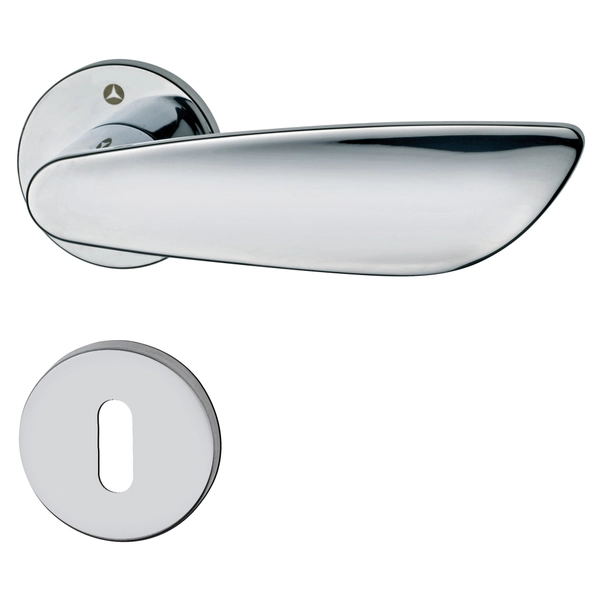 SONICAL MANIGLIA FARFALLA ZIRAL CROMATO CON Placca Foro Patent Mm8x90 - Foto 7