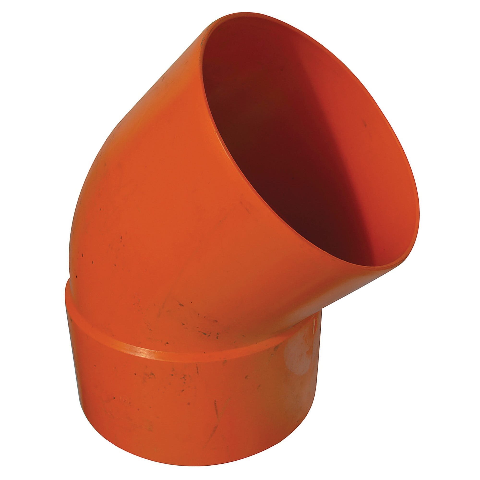 CURVA 45° Ø 200 mm PVC ARANCIO