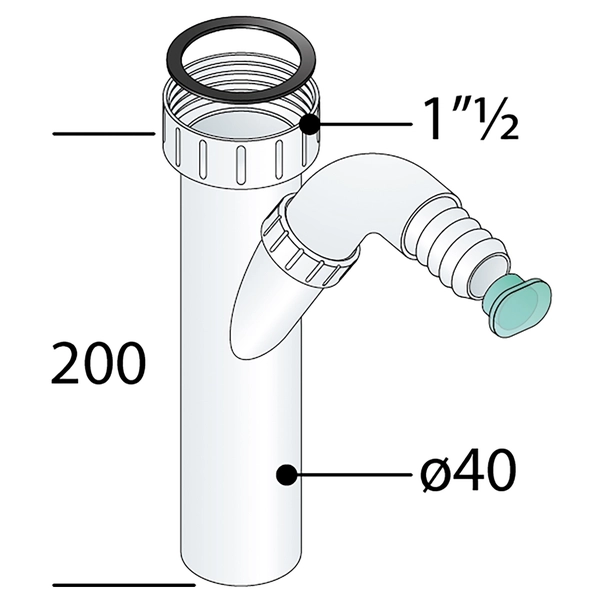 Tubo Scarico Lavatrice Estensibile - Estensibile Da 1,20 A 4 Mt | Leroy Merlin - Foto 9