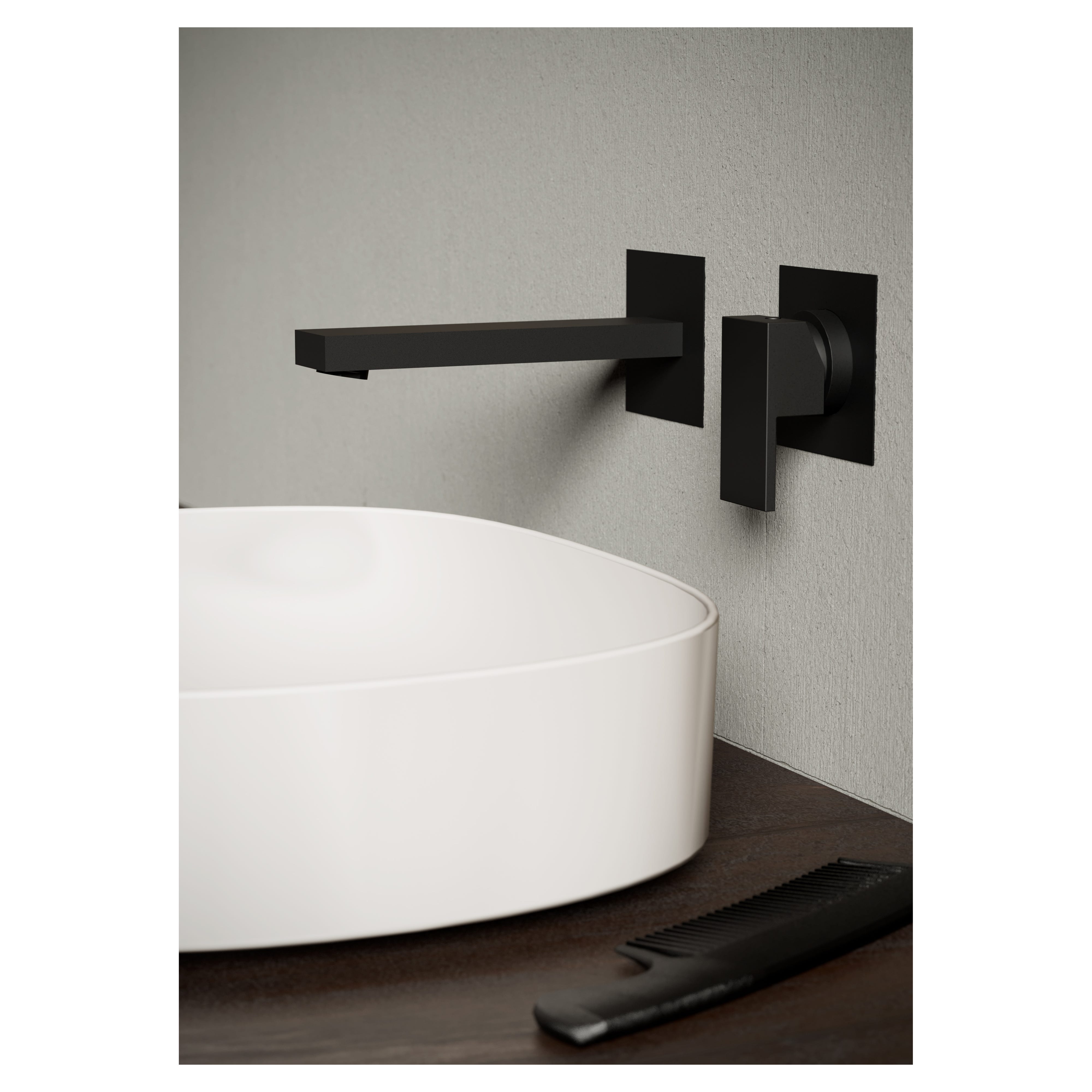 Prominence Home Helenah 51561-01 Applique Da Parete Per Bagno, Nero Opaco, Vetro Trasparente, Installazione Versatile (Su/Giù), E26 Fino A 60W