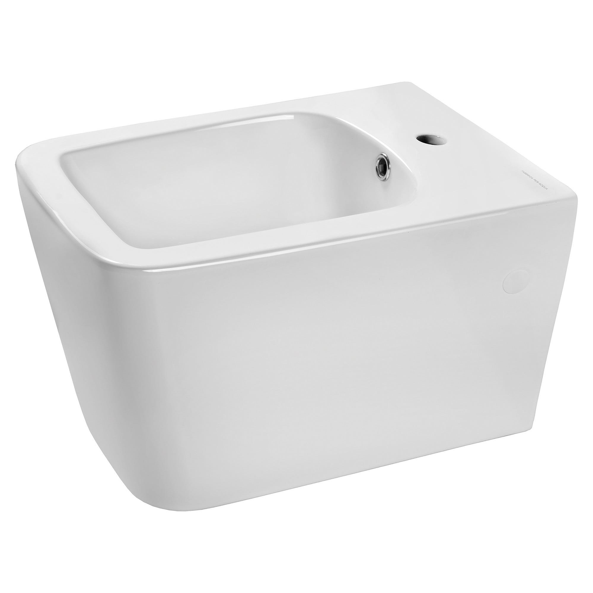 WC Sospeso Senza Bordo Con Bidet - Ceramica Bianca Design Moderno - Foto 8