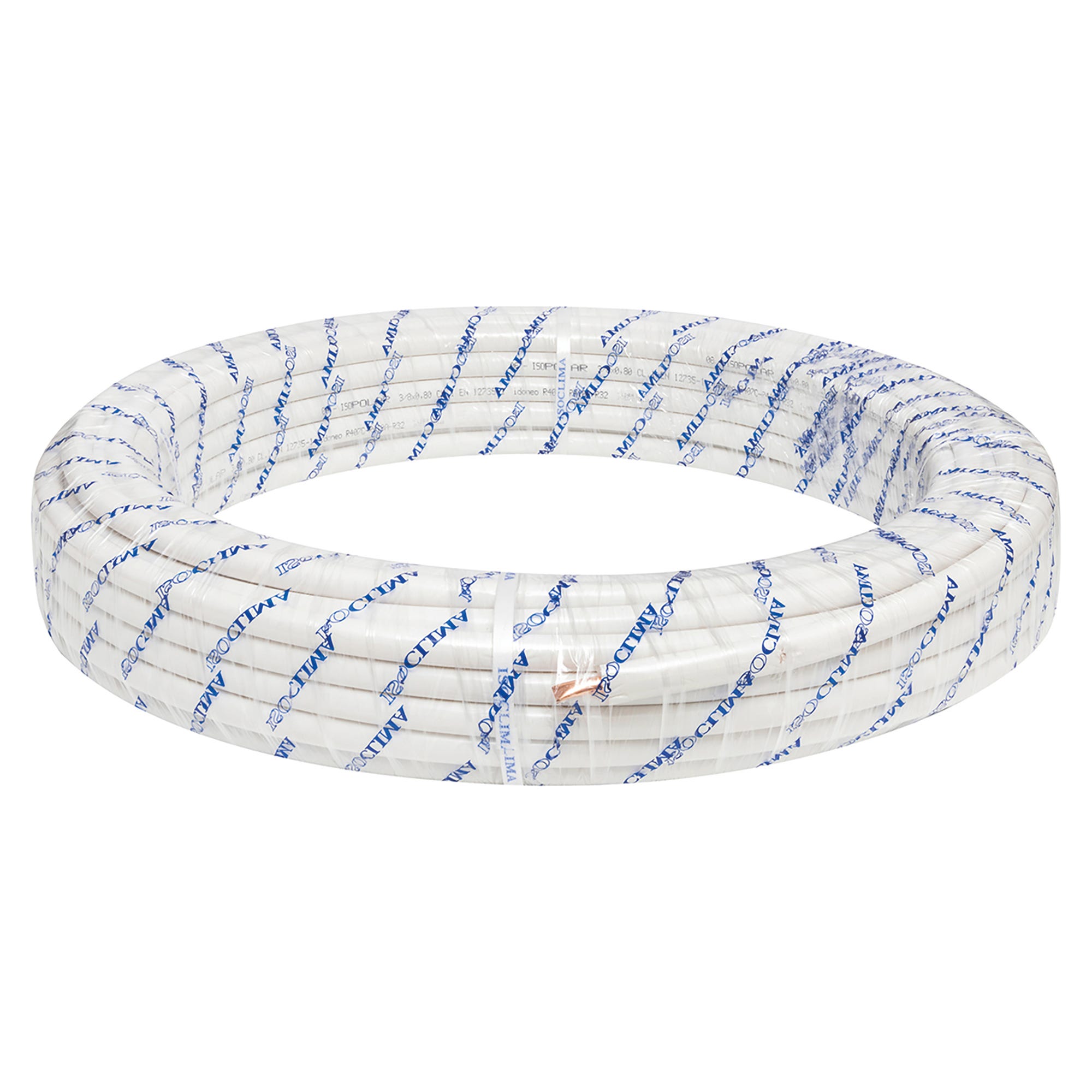 Tubo Rame Per Climatizzatore SMISOL Clim – 4 Metri (1/4” + 3/8”) , Preisolato, Spessore 0,7 Mm, Per Gas R32/R410A