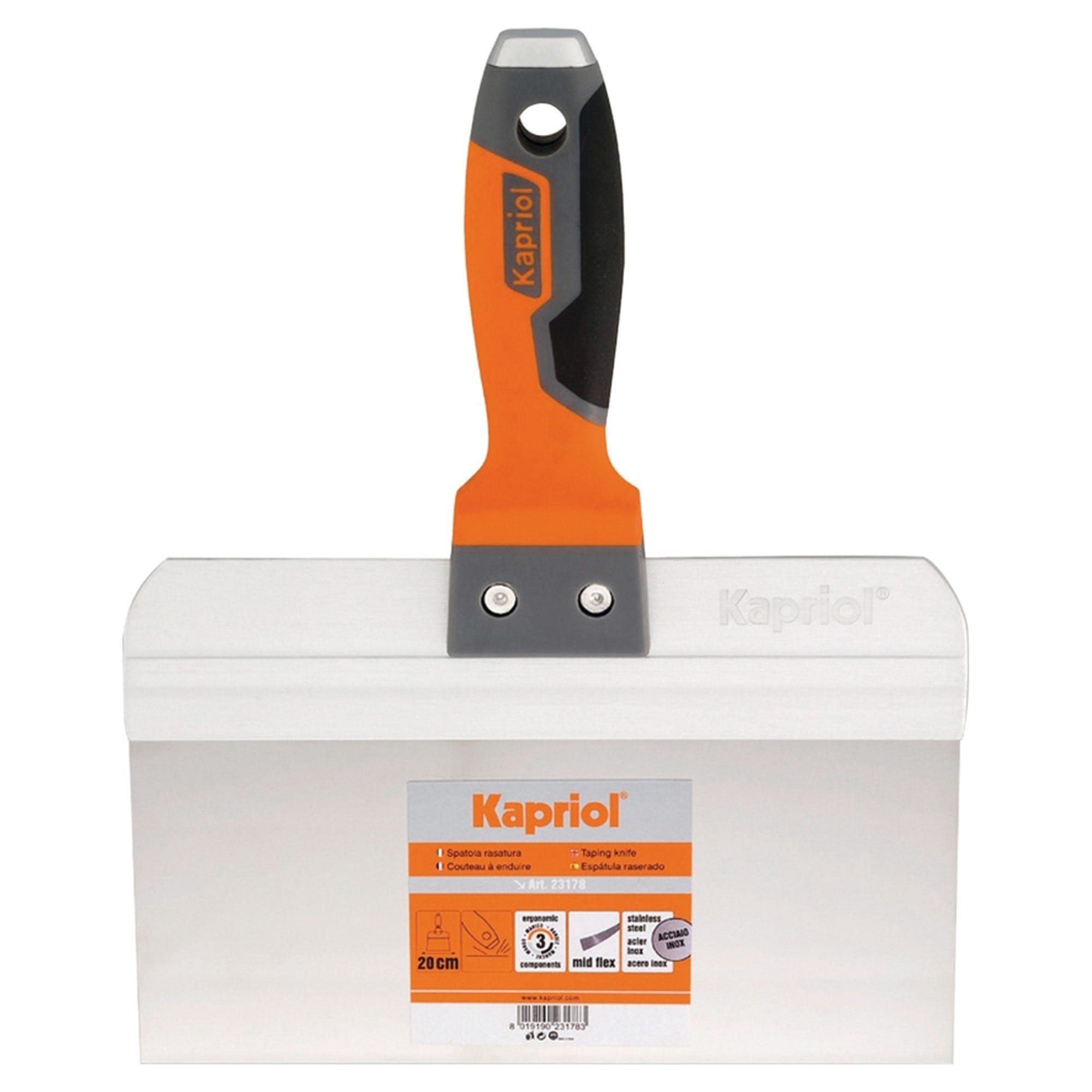 Spatola Per Stucco Kapriol Manico In Legno Lama 10 Cm - Foto 6