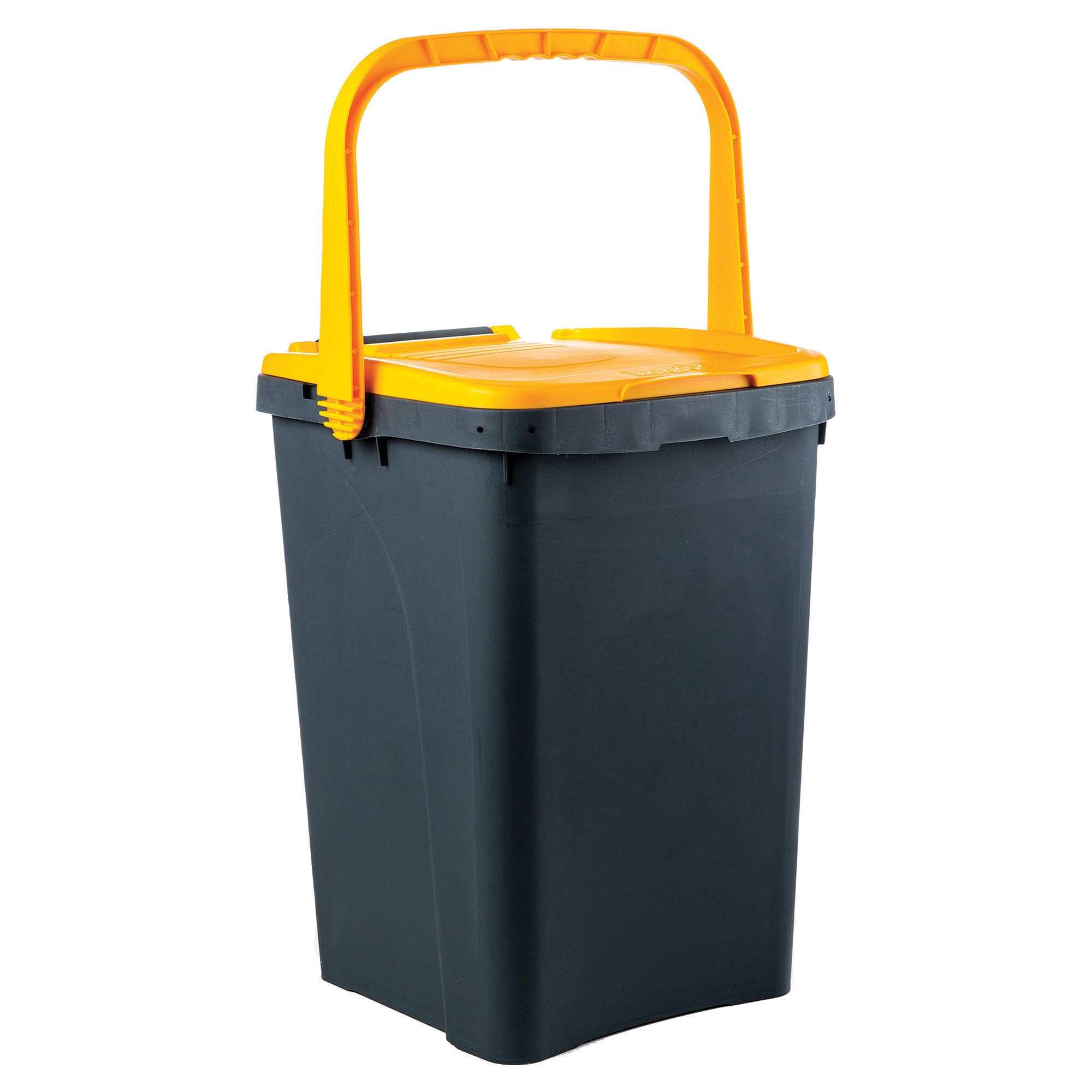 PATTUMIERA ECOPLUS 50 l GIALLO CON CORPO GRIGIO 430x410 mm H 545 mm