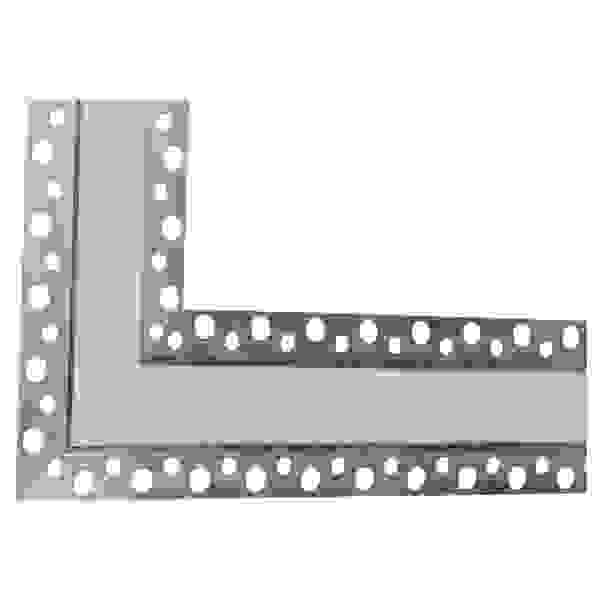 Angolare In Alluminio Scanalato Duetto - Spessore 2,5/4,0 Mm - Larghezza 20x20mm - Taglio Personalizzato
