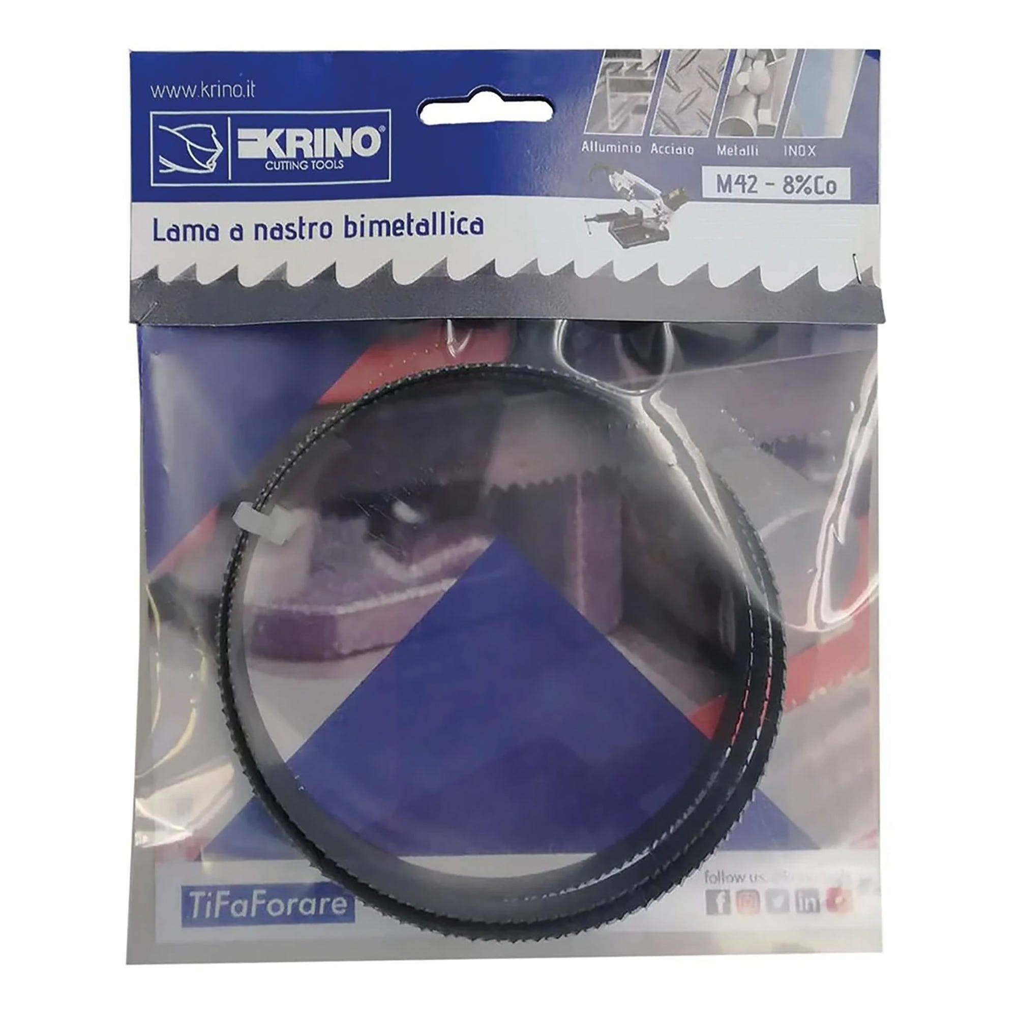 Lama Per Motosega A Nastro 73 (6′-1) X 1/2 X 0.025 X 14N – M42 Bimetallo, Made In USA (1 Pz)