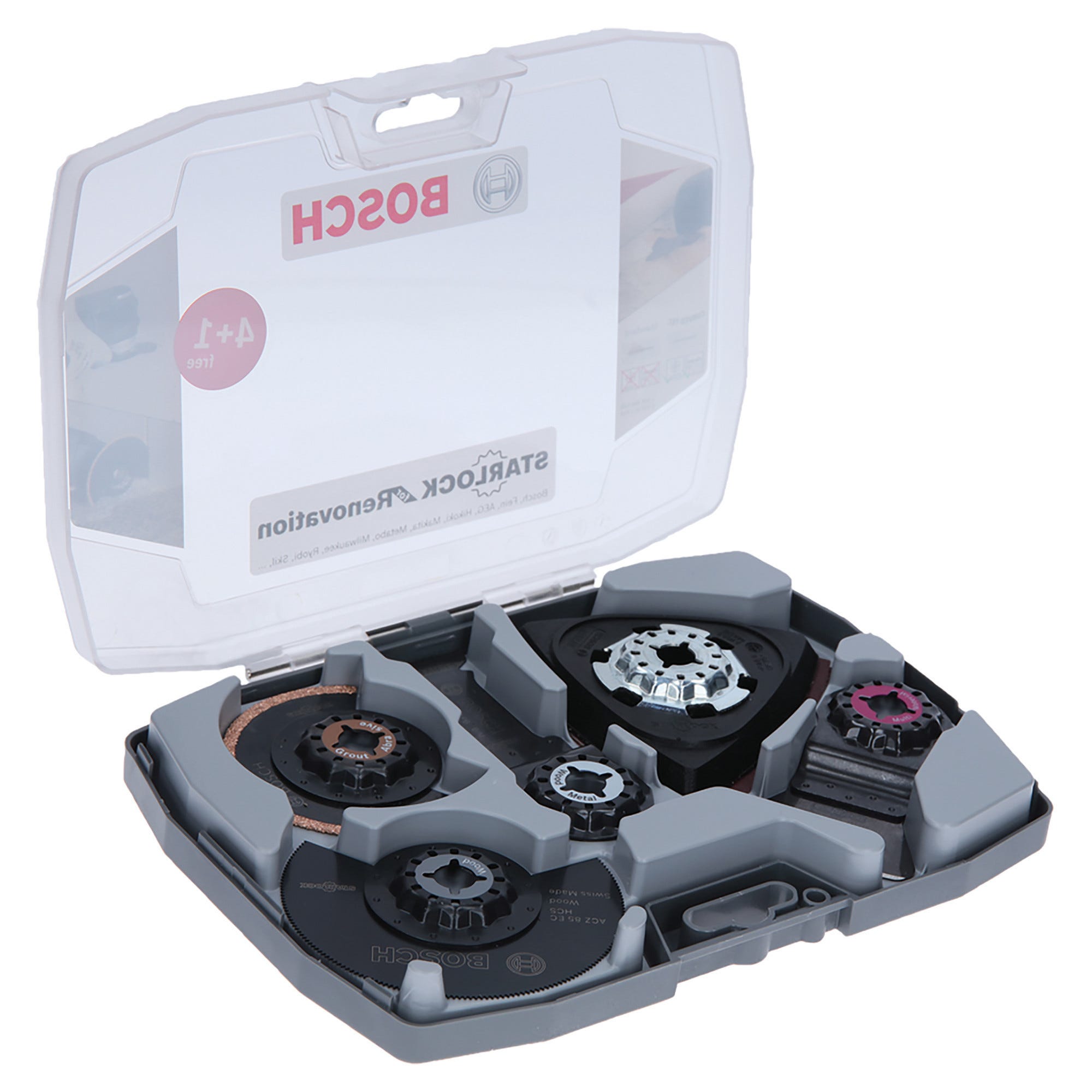 RIKA MTB8SET Set Lame Multiuso 8 Pezzi: Sgancio Rapido Universale Per Legno, Metallo, Plastica. Bimetalliche E A Denti Fini. - 4