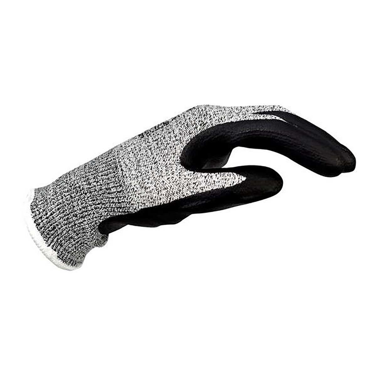 Guanti Antitaglio LEVEL A9/F - Protezione Massima Per Taglio Carne, Ostriche, Senza PFAS E Fibra Vetro (Grigio, L) - Foto 10