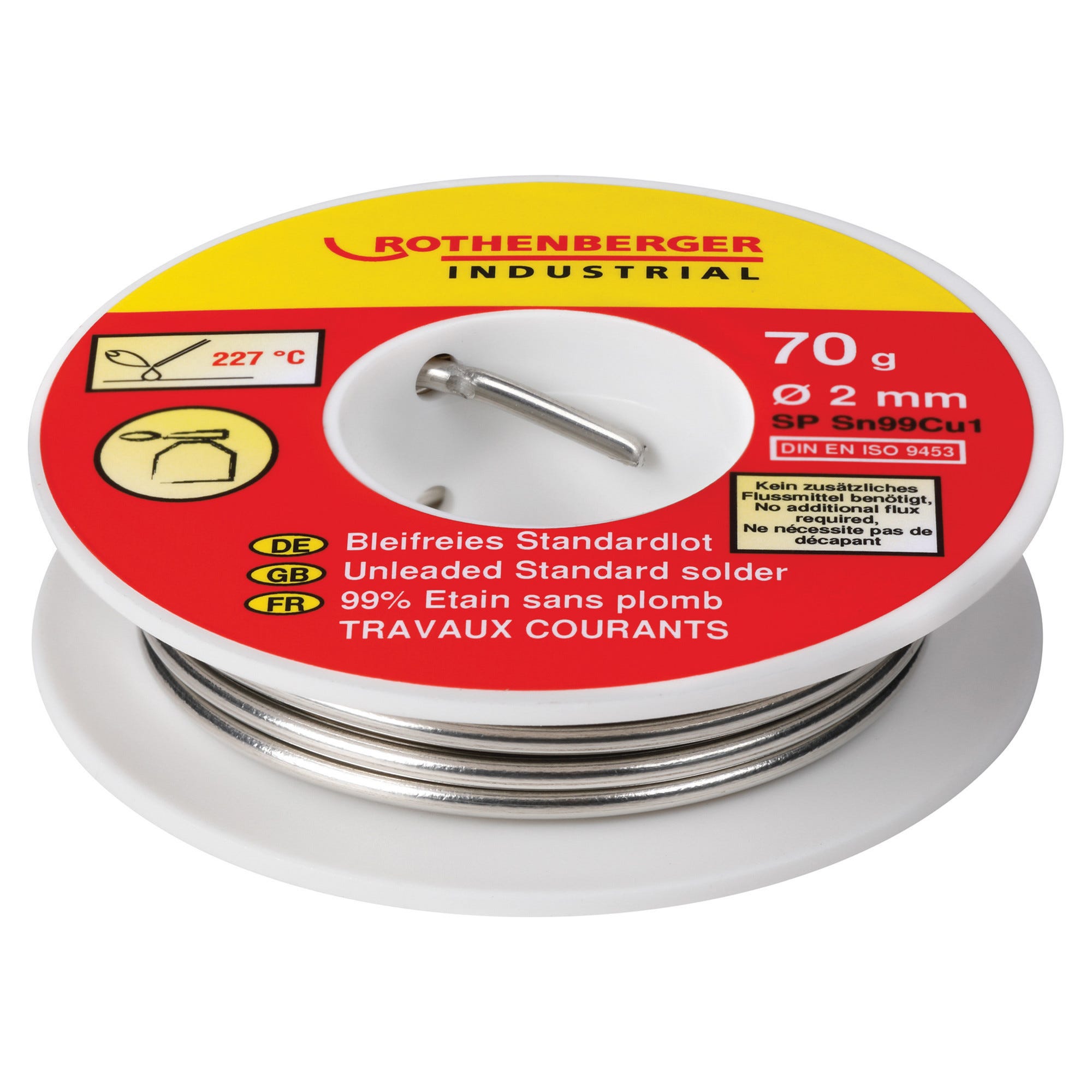 Draper 97992 - Tubo Di Saldatura Senza Piombo 20g, 1mm, Lega Stagno/Rame/Argento Con Anima Di Flusso (98,8% Sn / 0,7% Cu / 0,5% Ag)