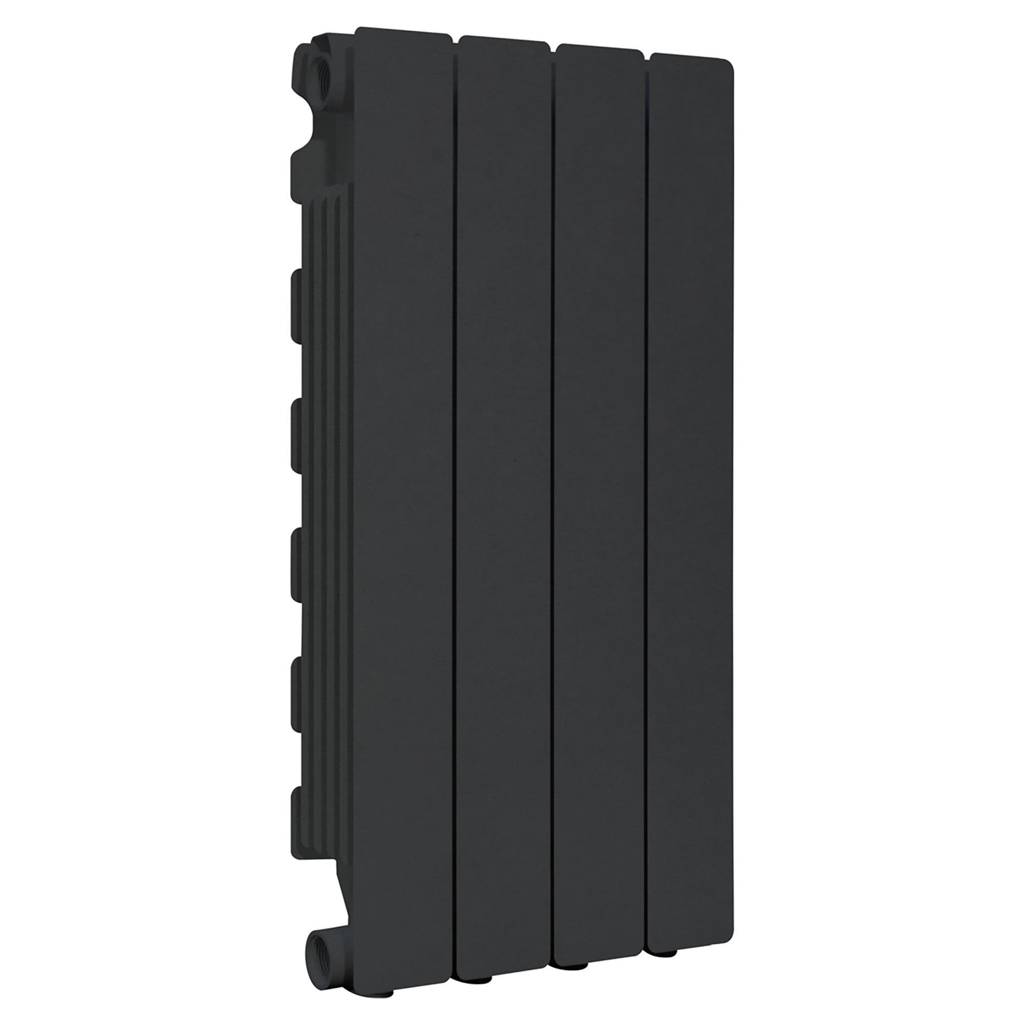 RADIATORE ALLUMINIO NOVA FLORIDA SIMUN 4 ELEMENTI BLACK COFEE P 97 mm