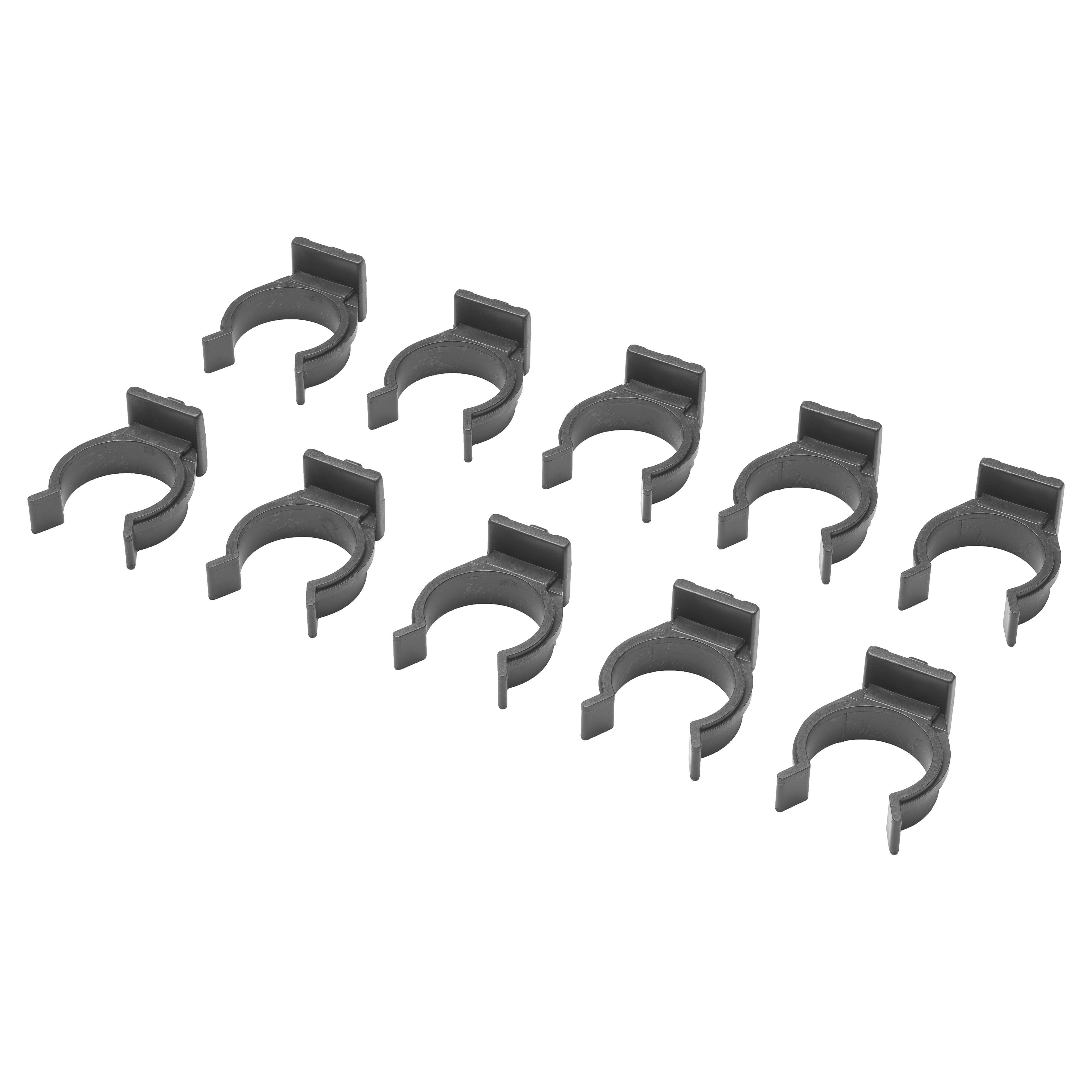 Ganci In ABS Per Zoccolatura - Diametro 28 Mm, Confezione Da 10 Pezzi