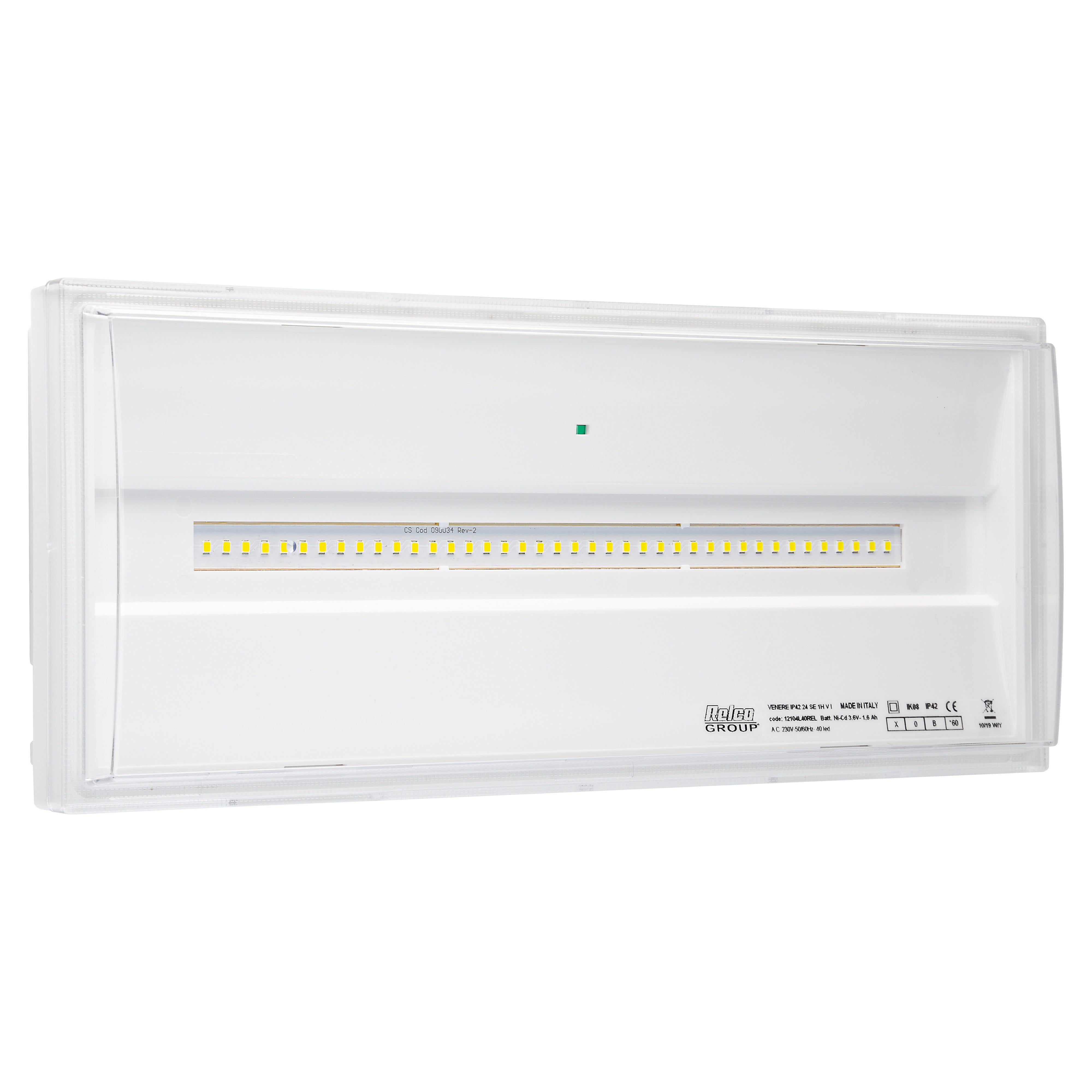 LAMPADA DI EMERGENZA VENERE 2,9W 450 lumen 40 LED DURATA 1-3 ore SOLO  EMERGENZA IP42