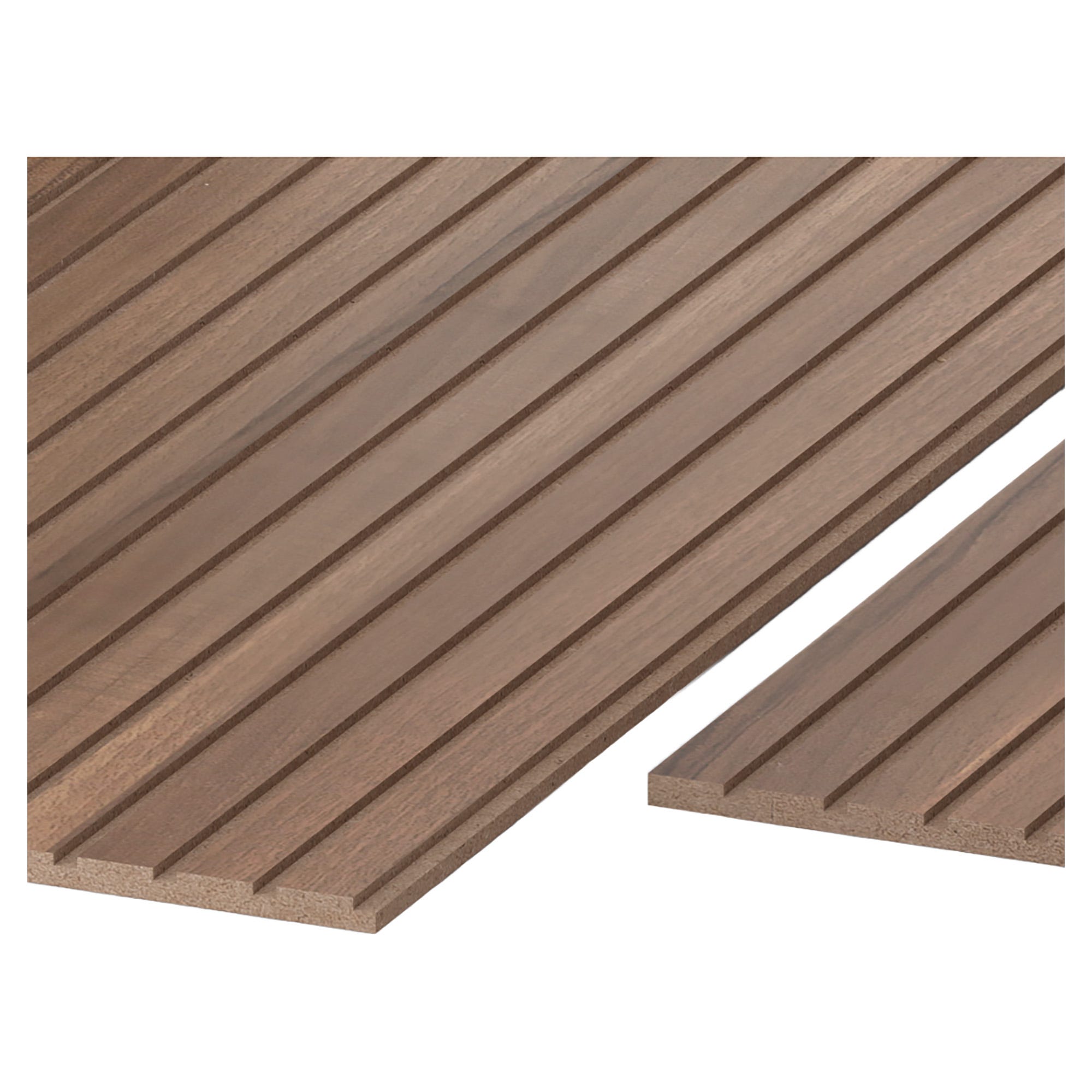 RIVESTIMENTO MDF BROWN NOCE ASIATICO RESA 1,44 m2/PACCO FORMATO 240x59,8x1 cm