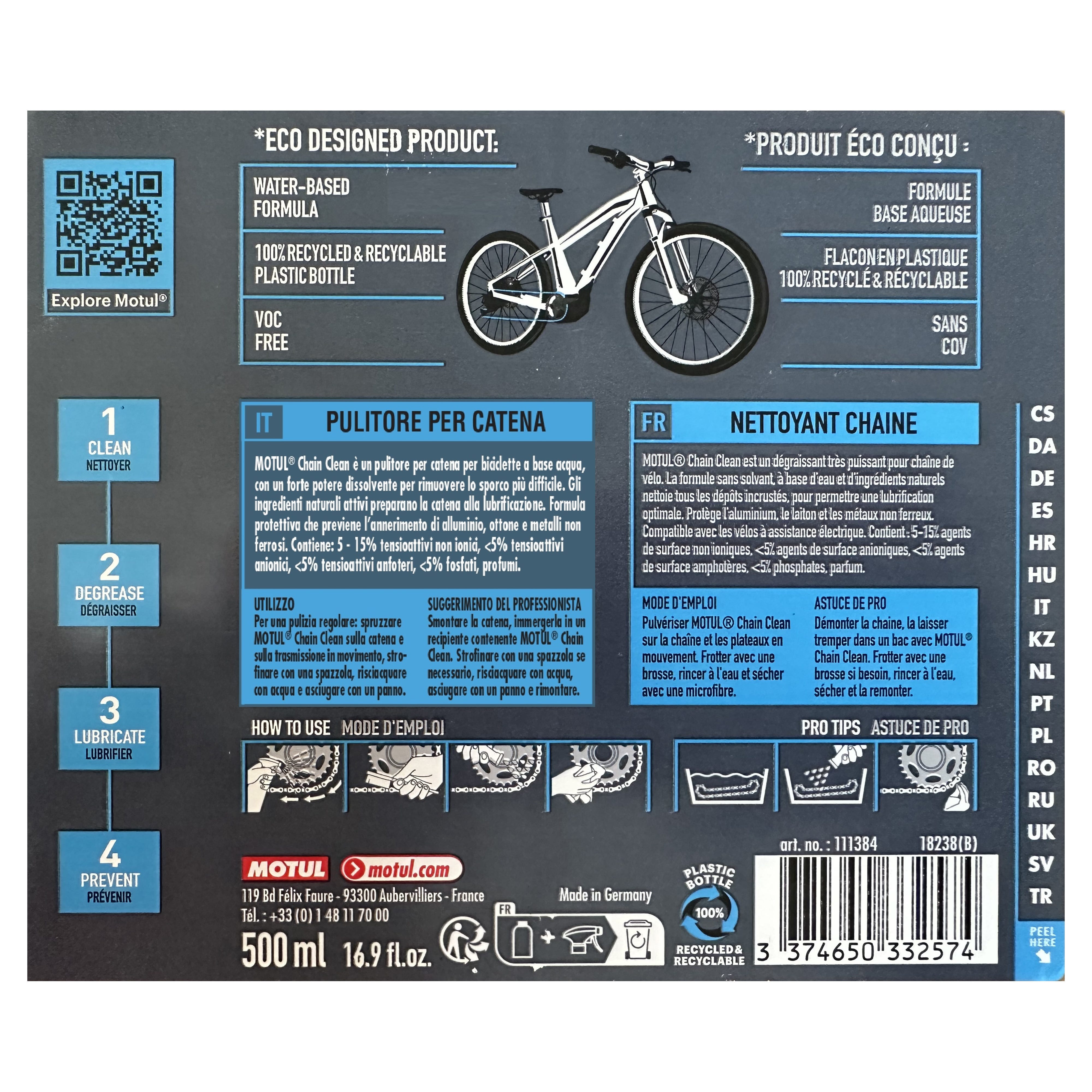 KIT PULISCI CATENA MOTUL CHAIN CLEAN C1 - Foto 2