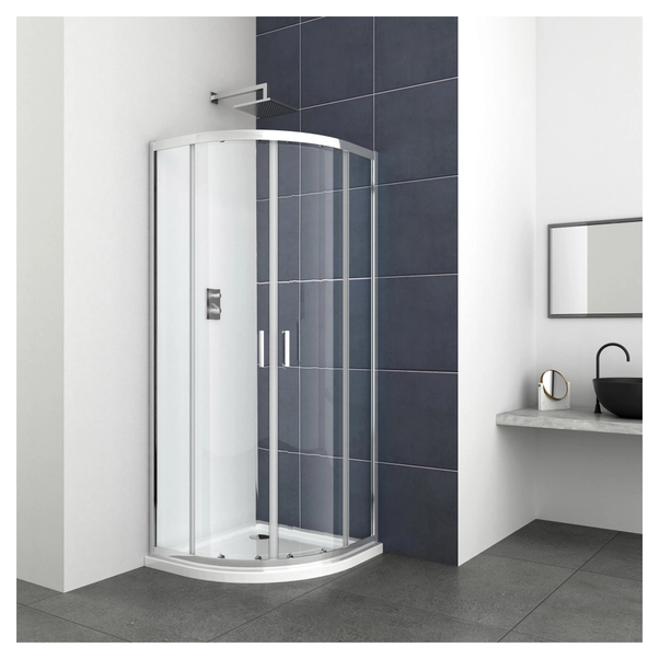 Box Doccia Erice Estensibile 70-80cm - Cristallo Temperato 4mm | Alluminio Bianco - Foto 6