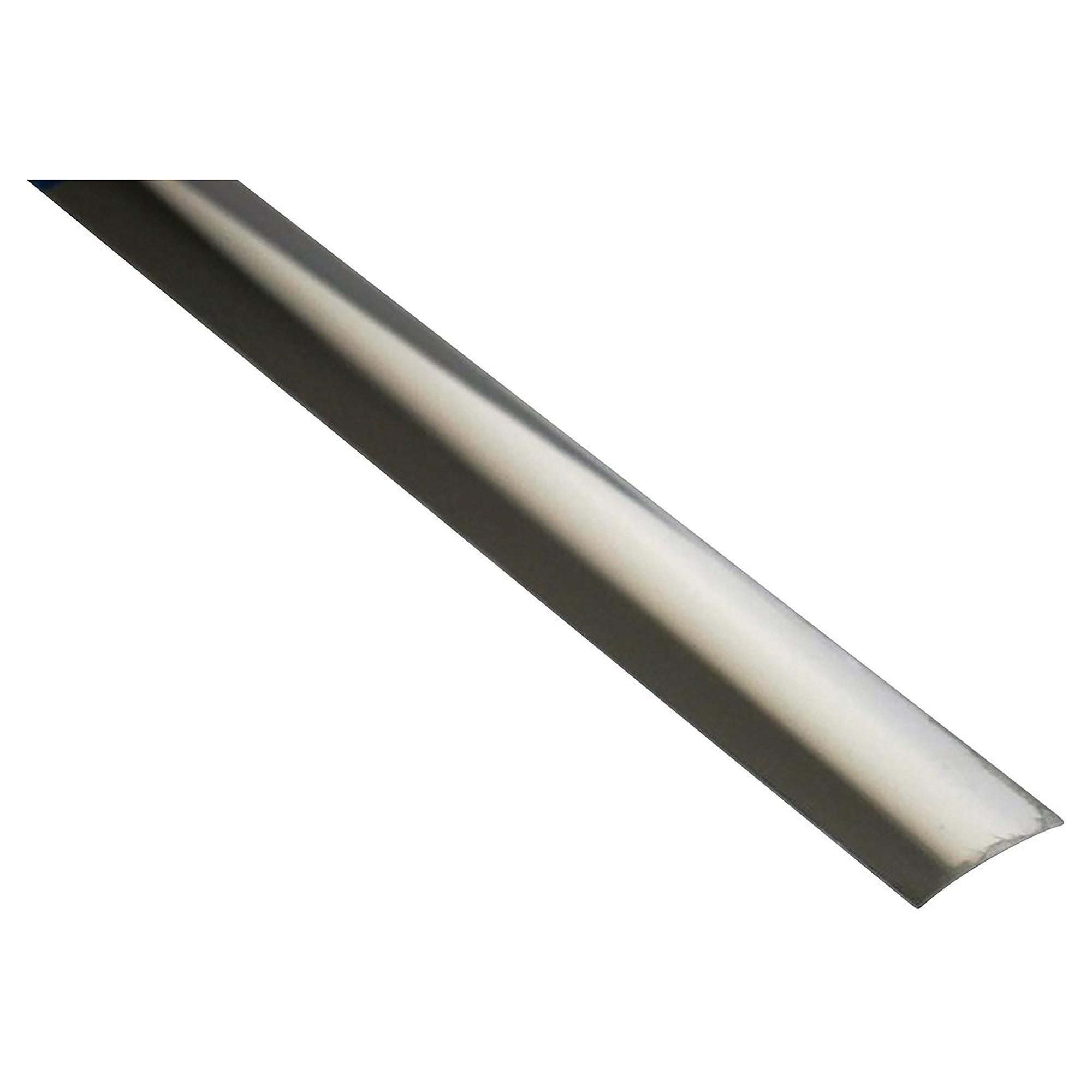 Segnale Adesivo In Acciaio Inox "Terzo" - 5x20 Cm, Rettangolare, Per Esterno/Interno, Normaluz