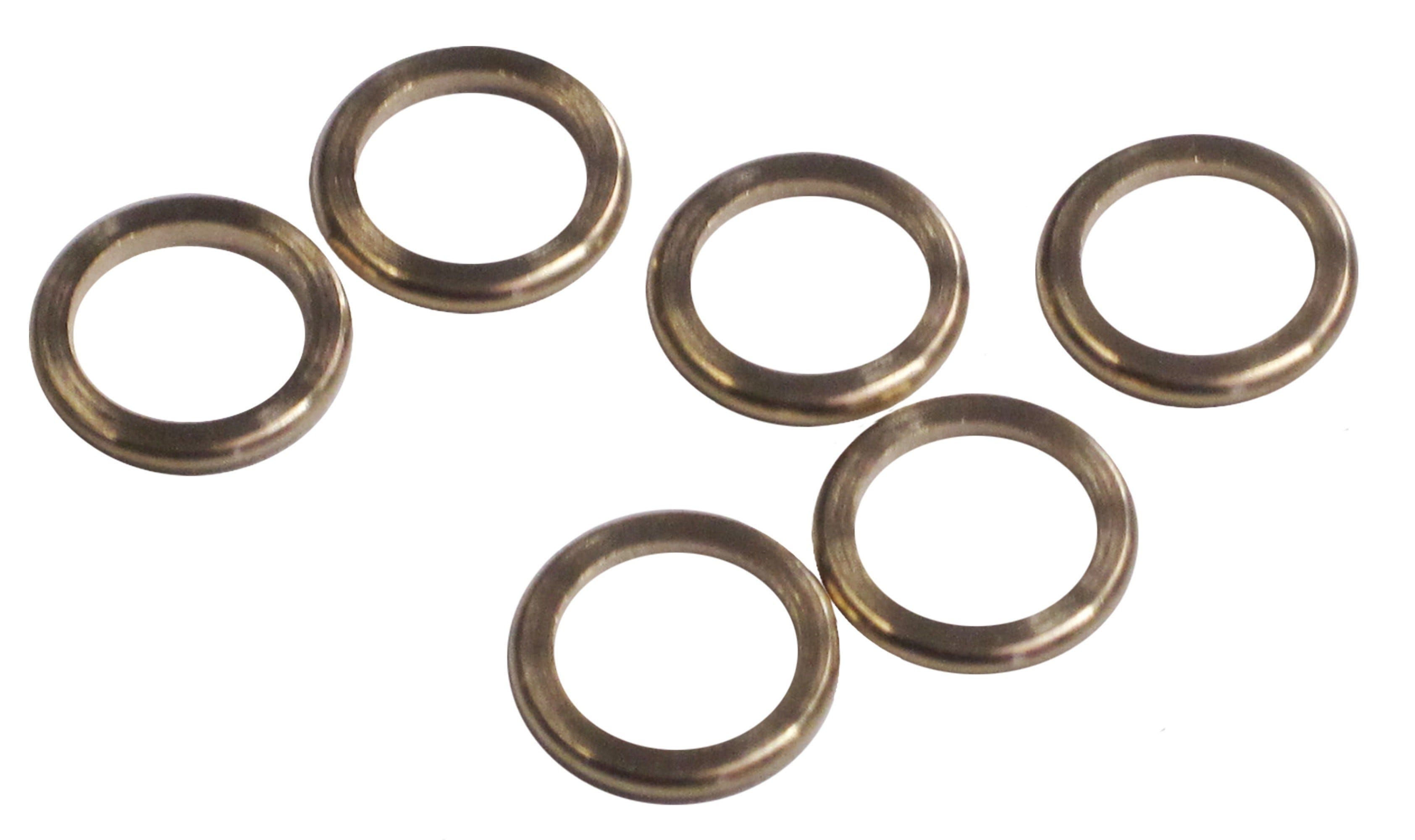 Rondelle Piatte In Ottone Massiccio Misura #6 – 1000 Pezzi – .147 X .312 Pollici
