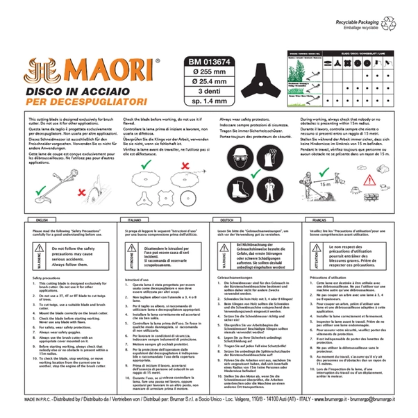 Sega Circolare Per Legno Lama Per Seghe Circolari E Decespugliatori 255mm Foro 25 4mm 437231 - Foto 10