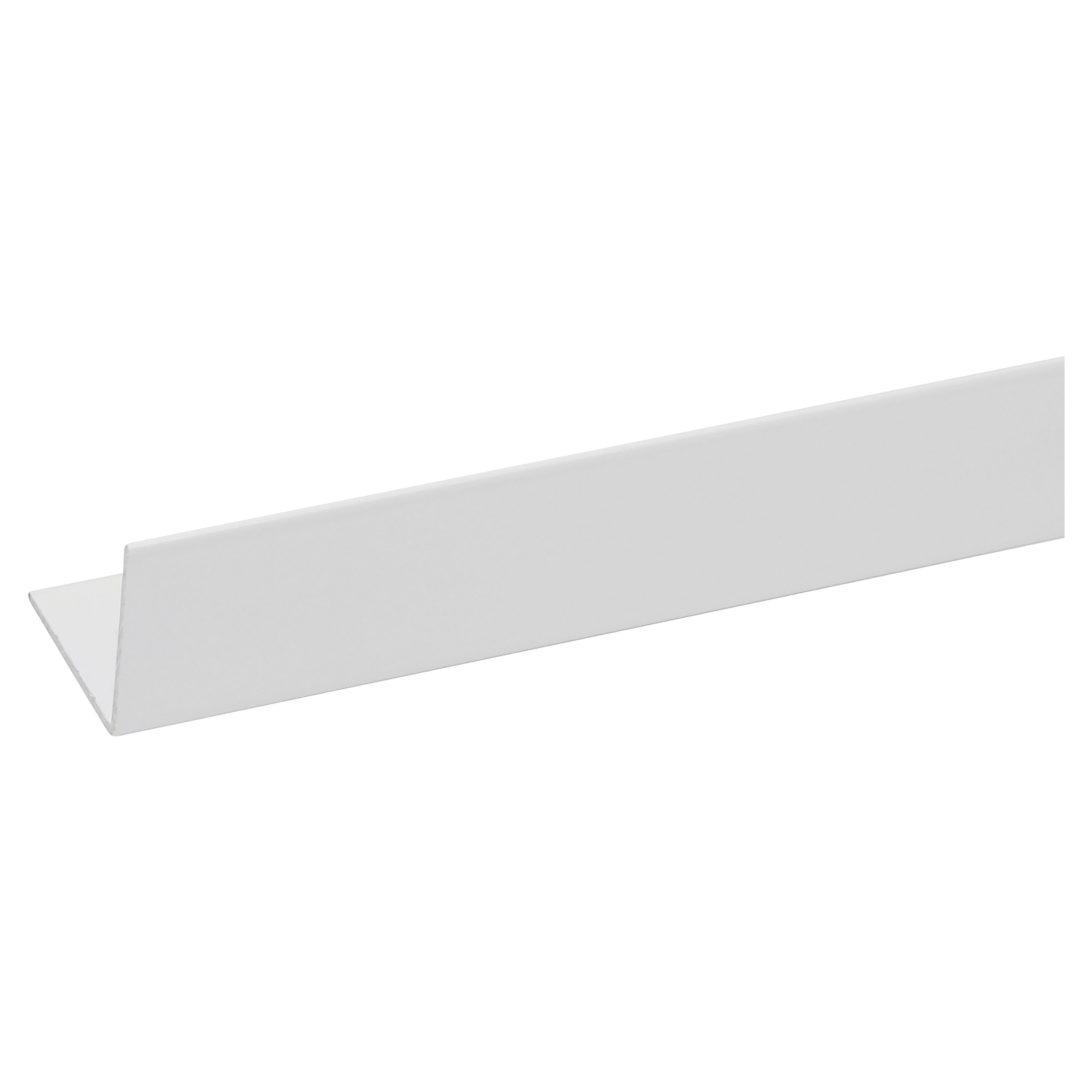 Battiscopa In Pvc Bianco Copertura PVC Per Soffitti/Pareti - 5 M, Bianco, Autoadesivo Modanature Adesive - 3