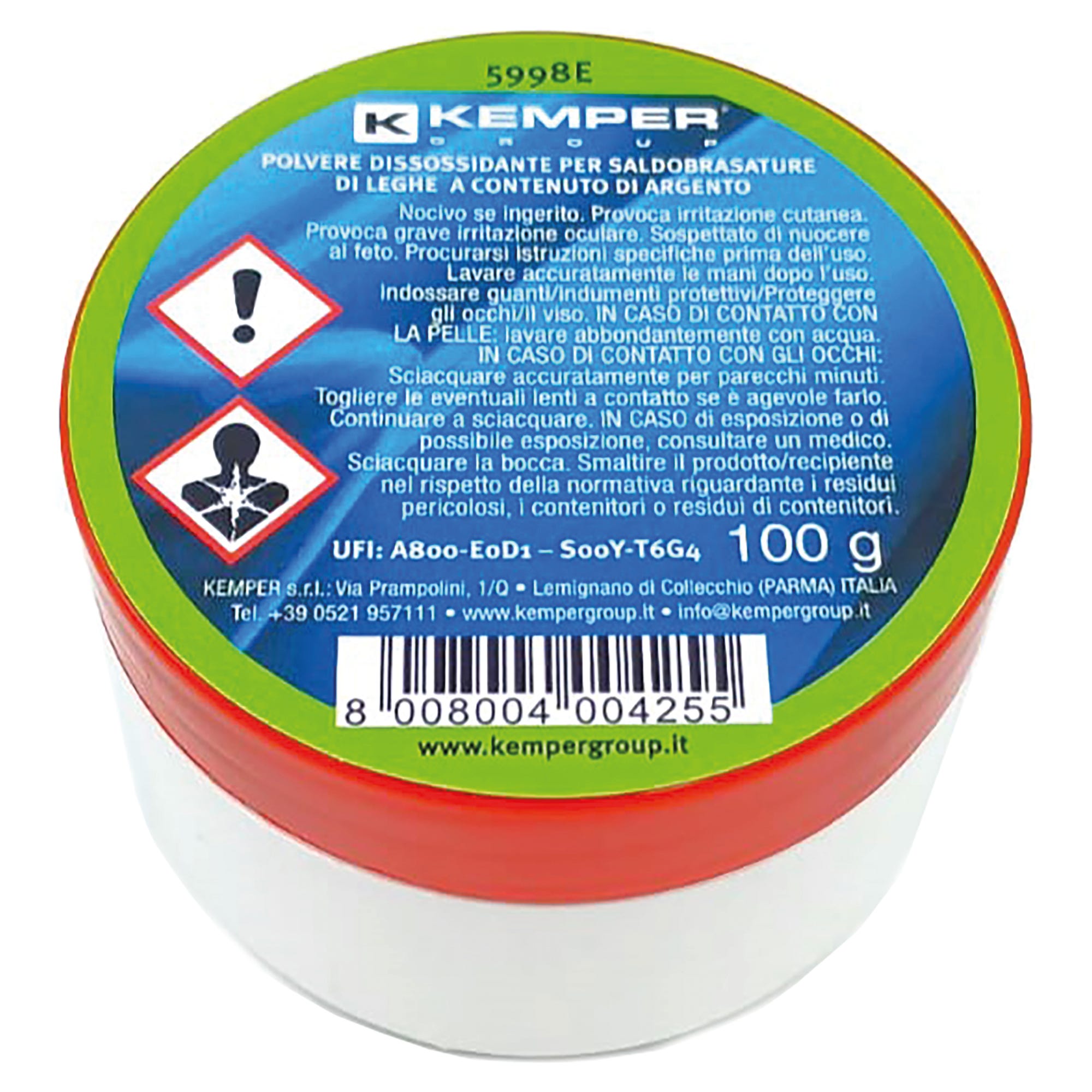 Kemper 601 Punta Per Brasare Tubi Di Rame, 100 L/h, 1.25