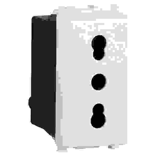 Presa Bipasso A2ZWORLD Compatibile Vimar Plana - 2P+T 10/16A, Bianco - Foto 9