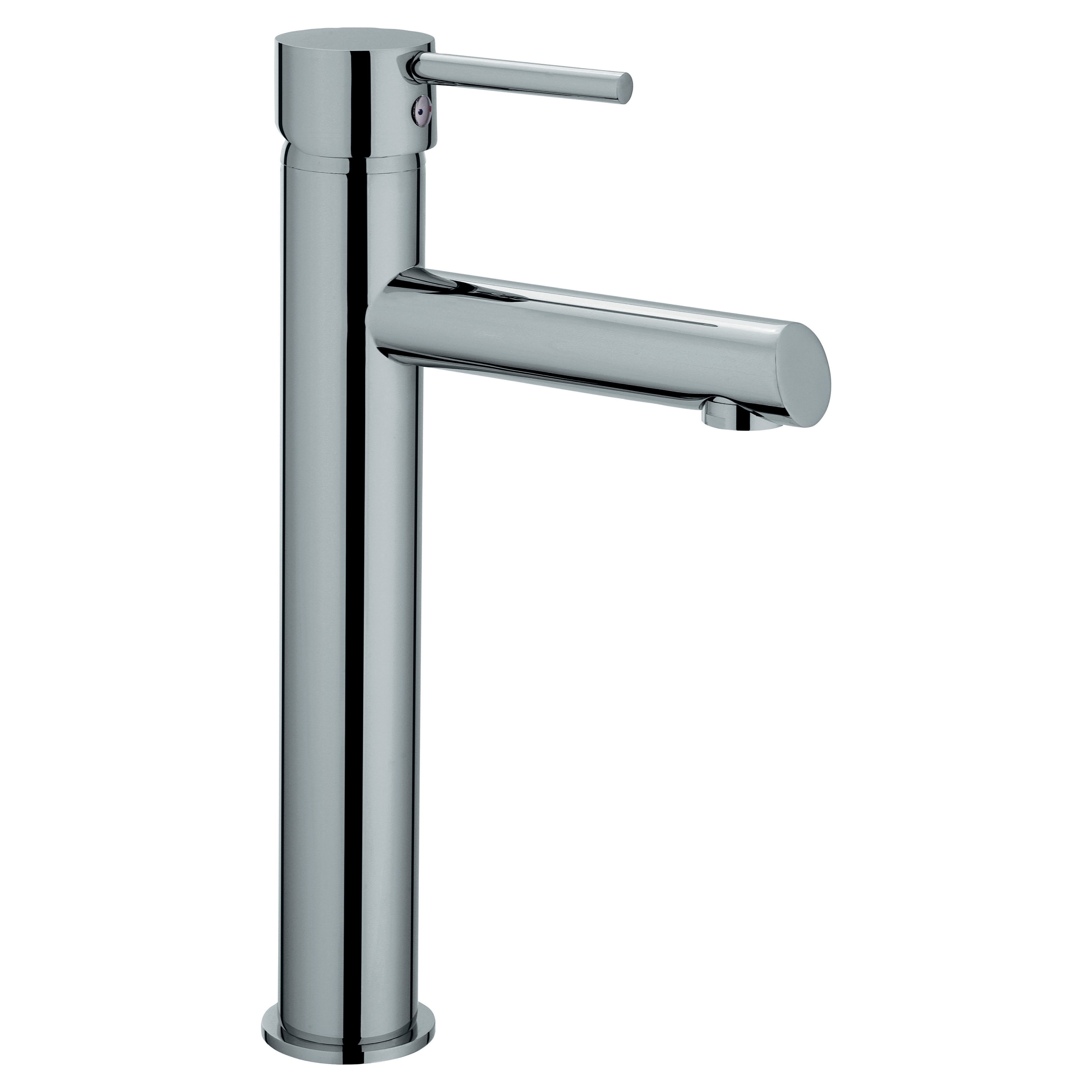 Rubinetto Lavabo Bagno Alto Monocomando - In Acciaio Inox Cromato, Con Cartuccia Ceramica - Foto 7