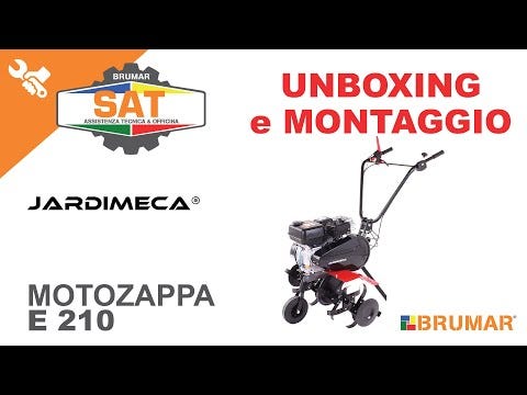 MOTOZAPPA 212 cc JARDIMECA E 210 LARGHEZZA LAVORO 80 cm MOTORE